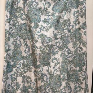 Eddie Bauer Paisley Pencil Skirt - Blue and Green